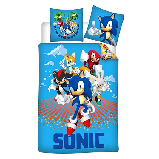 Sonic The Hedgehog Bettwäsche Set 2-tlg. 135-140 x 200 cm