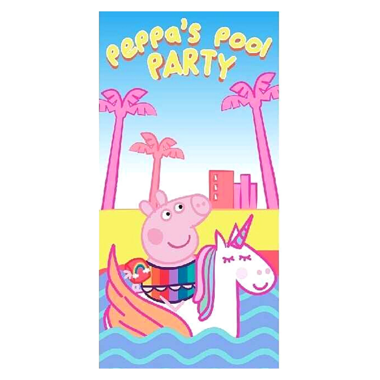 Peppa Pig Bade-/Strandtuch 70 x 140 cm