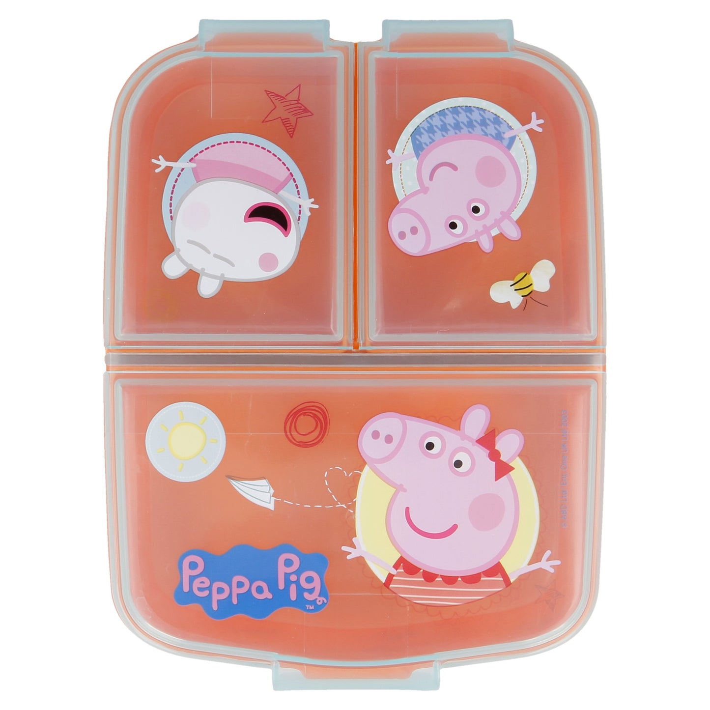 Peppa Pig Brotdose mit 3-Fach-Unterteilung