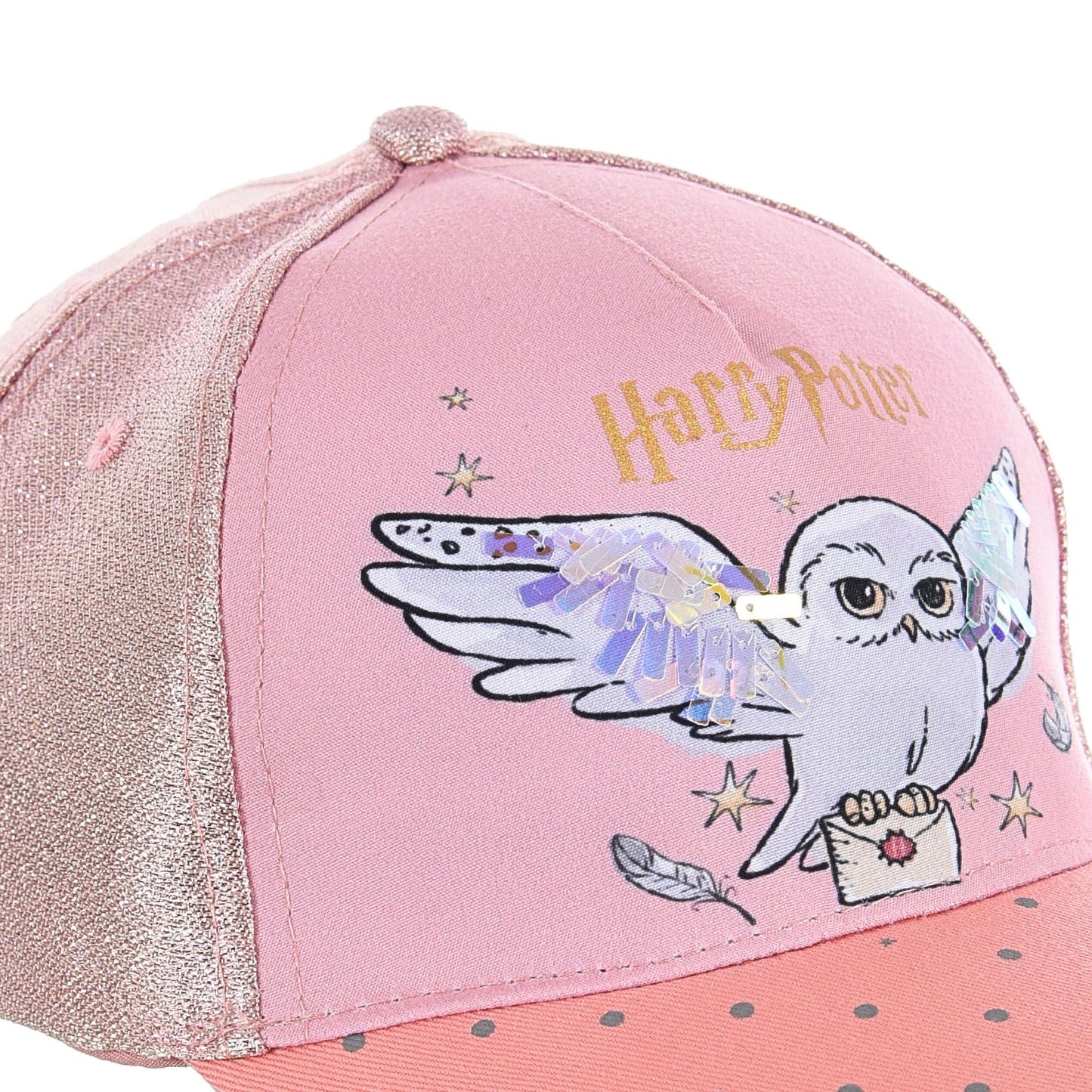 Sommerkappe Harry Potter Hedwig mit Glitzer