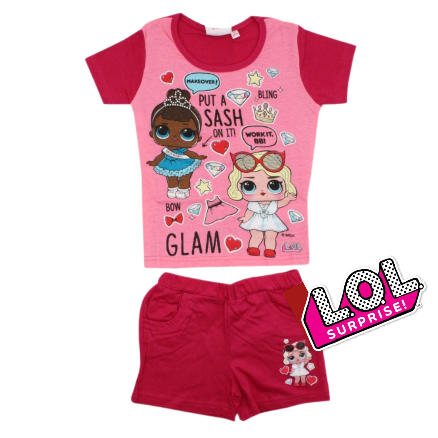 L.O.L. Shorty - Set T-Shirt & Kurze Hose