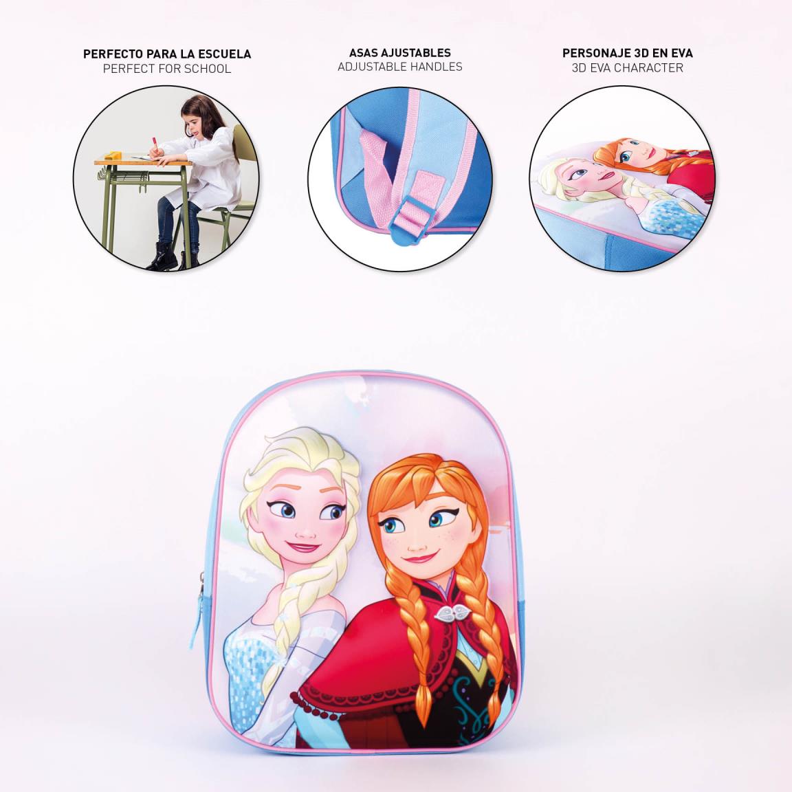 Disney Frozen 3D Kinderrucksack 31x25x10 cm