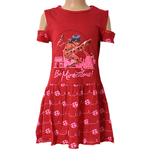 Miraculous Ladybug Off-Shoulder Sommerkleid