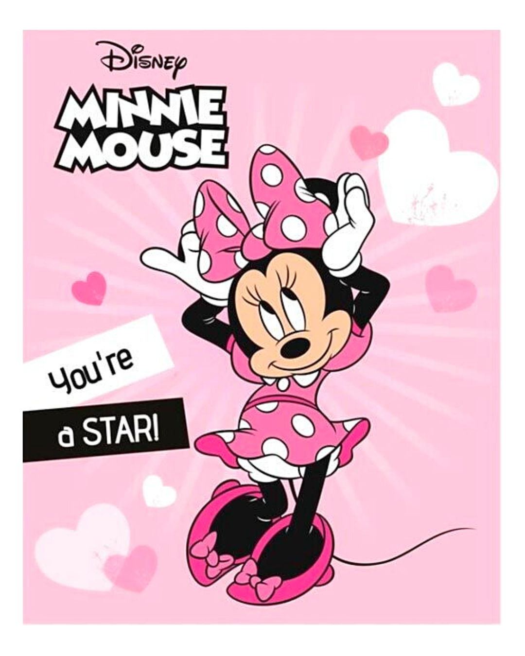 Minnie Mouse Fleecedecke für Mädchen 140 x 100 cm