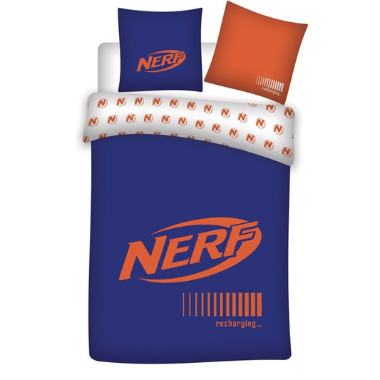 Nerf Wende-Kinderbettwäsche Set 2-tlg. 135-140 x 200 cm aus Baumwolle