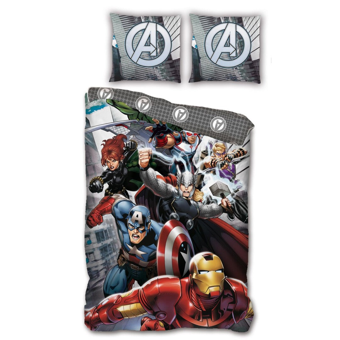 Avengers Wende-Kinderbettwäsche Set 2-tlg. 135-140 x 200 cm