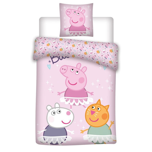 Peppa Pig Wende-Kinderbettwäsche Set 2-tlg. 135-140 x 200 cm