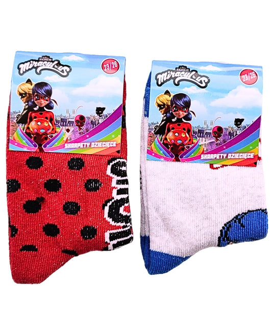 Miraculous Kindersocken 2er - Pack Gr. 23-34