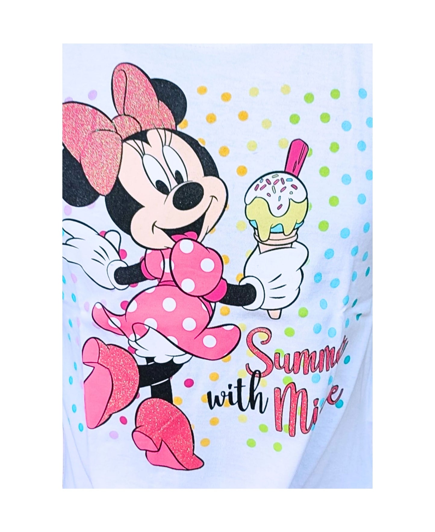 Minnie Mouse T-Shirt mit Glitzer für Mädchen