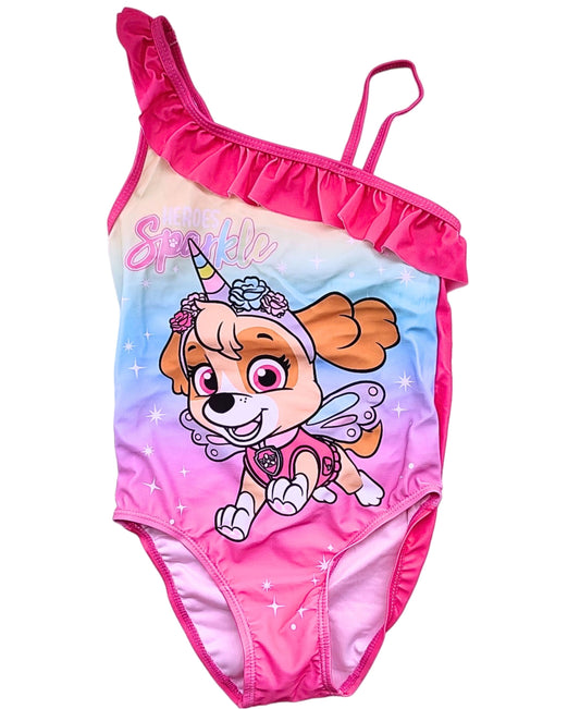 Paw Patrol Skye Badeanzug mit Rüschendetails