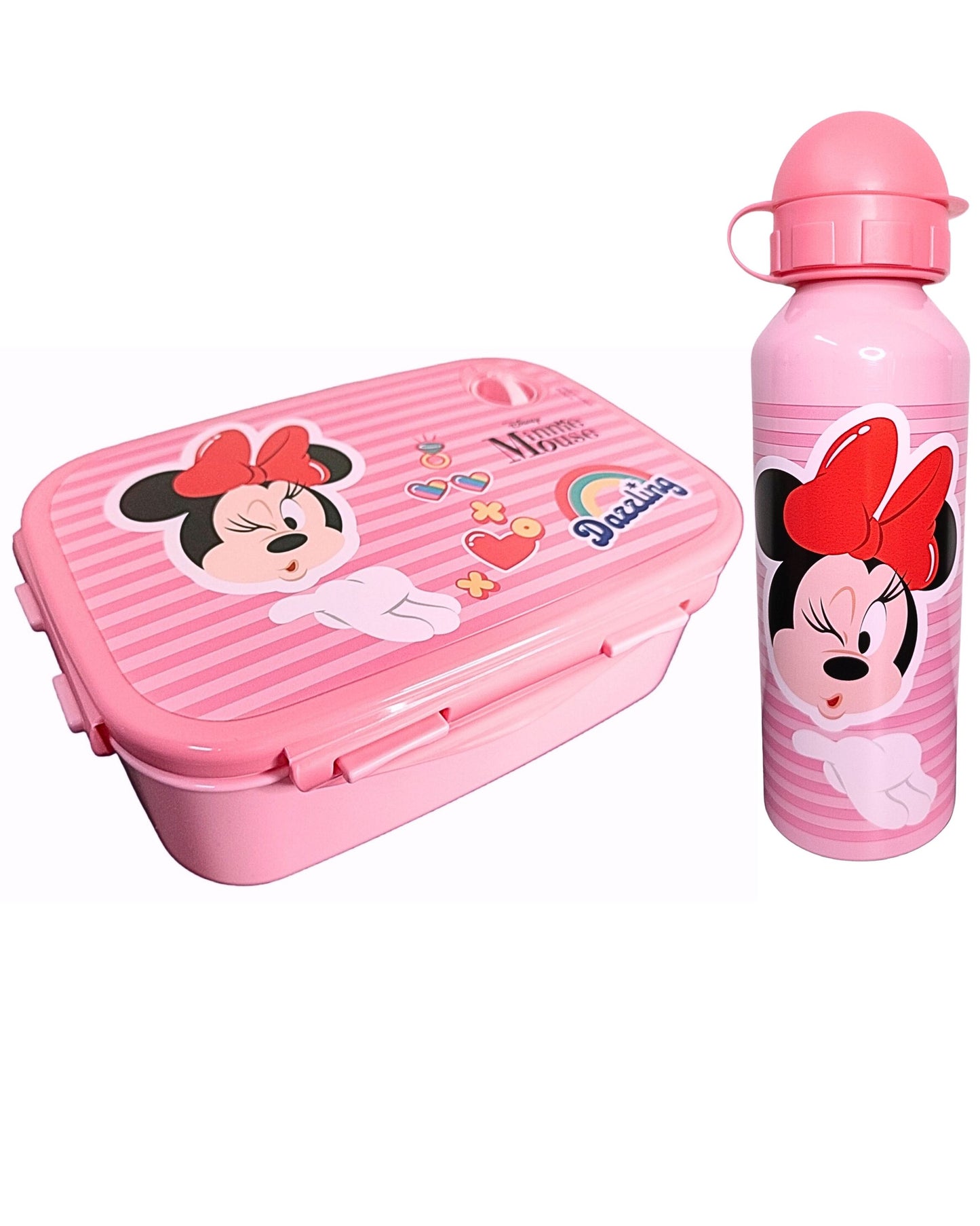 Minnie Mouse Set Brotdose + Alu-Trinkflasche