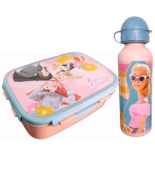 Barbie Set Brotdose + Alu-Trinkflasche