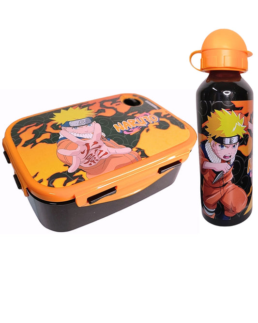 Naruto Set Brotdose + Alu-Trinkflasche