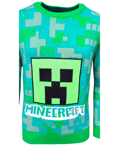 Strickpullover Minecraft Creeper