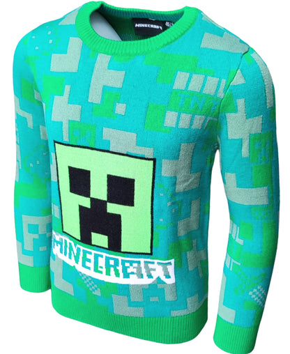 Strickpullover Minecraft Creeper