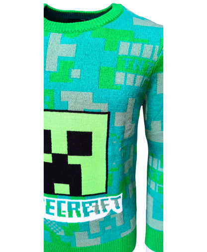 Strickpullover Minecraft Creeper