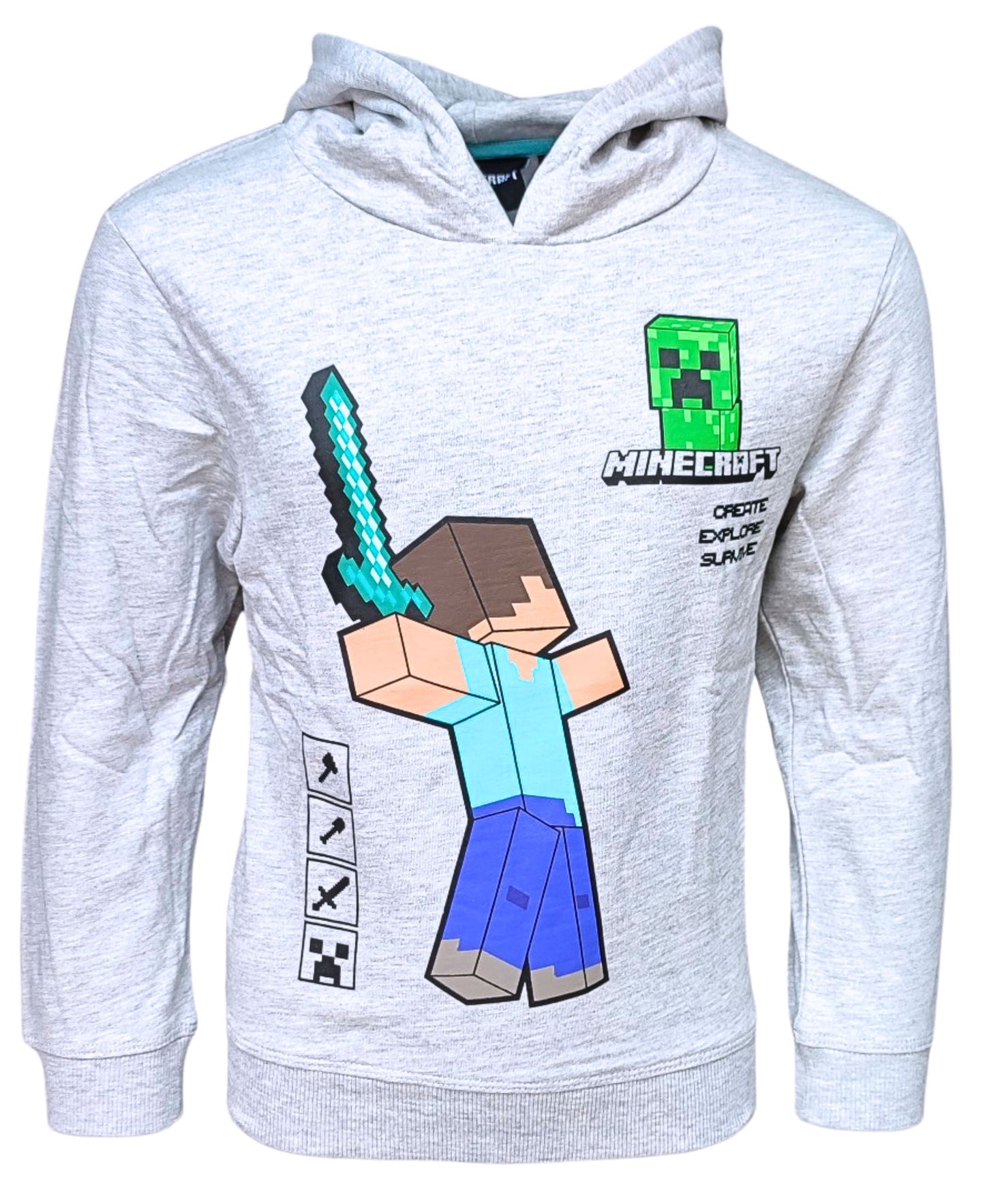 Minecraft Kapuzenpullover Steve & Creeper für Jungen