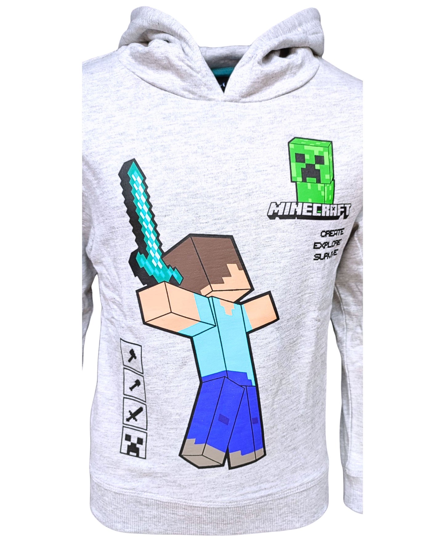 Minecraft Kapuzenpullover Steve & Creeper für Jungen