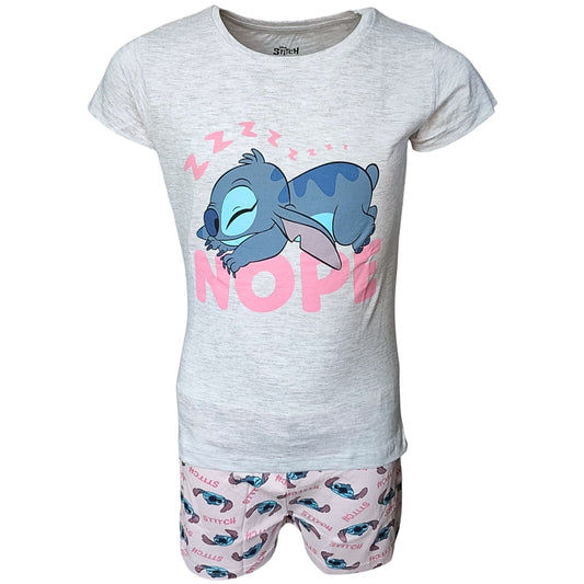 Schlafanzug kurz Lilo & Stitch - Shorty für Mädchen