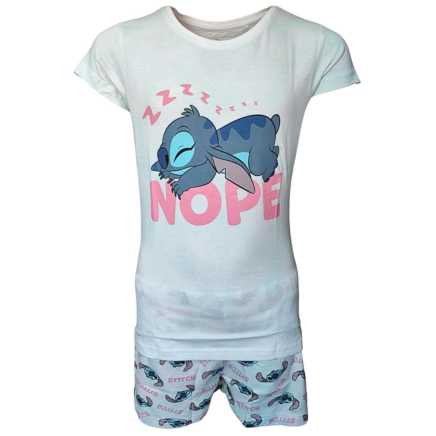 Schlafanzug kurz Lilo & Stitch - Shorty für Mädchen