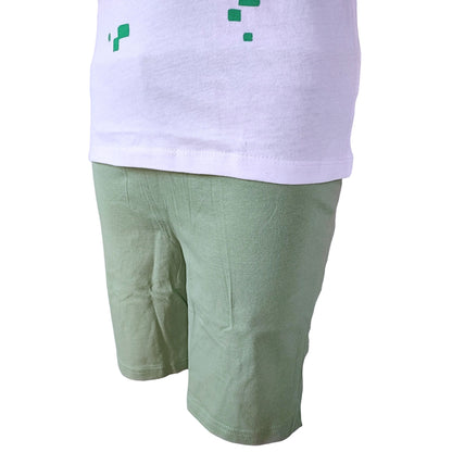 Schlafanzug kurz Minecraft -  Creeper Shorty für Jungen