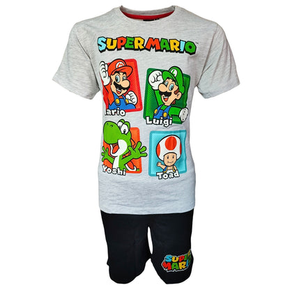 Schlafanzug kurz Super Mario- Shorty für Jungen