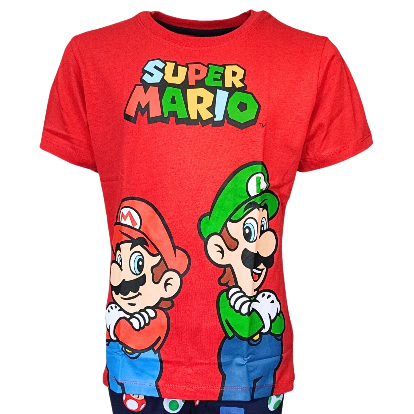 Schlafanzug kurz Super Mario- Shorty für Jungen