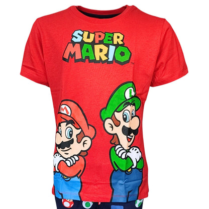 Schlafanzug kurz Super Mario- Shorty für Jungen