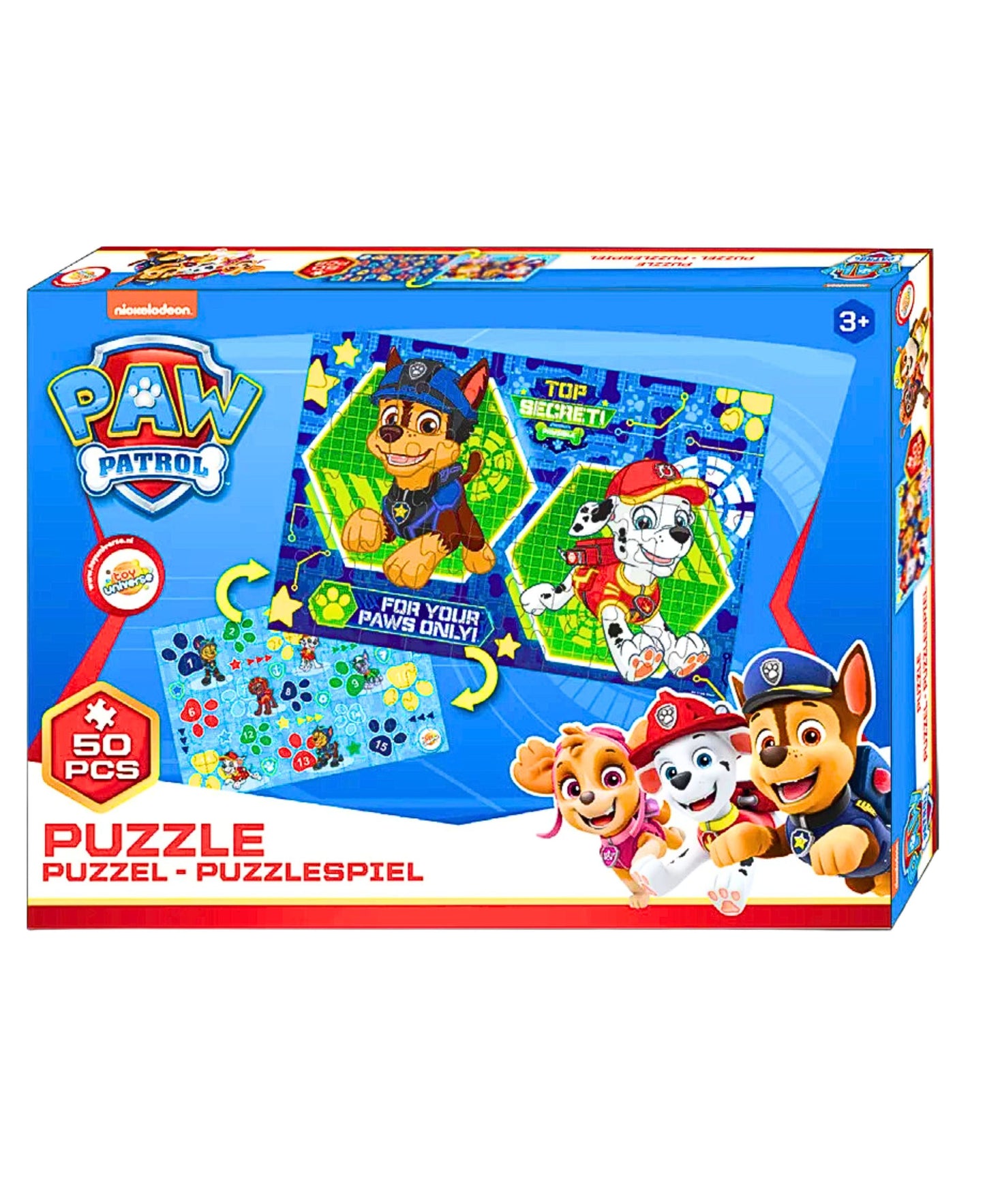 Paw Patrol Puzzle 2in1 50 Teile 40x29 cm