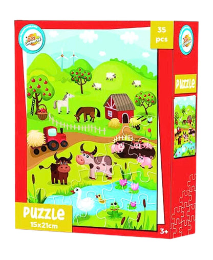 Bauernhof mini Kinderpuzzle 35 Teile 15x21 cm