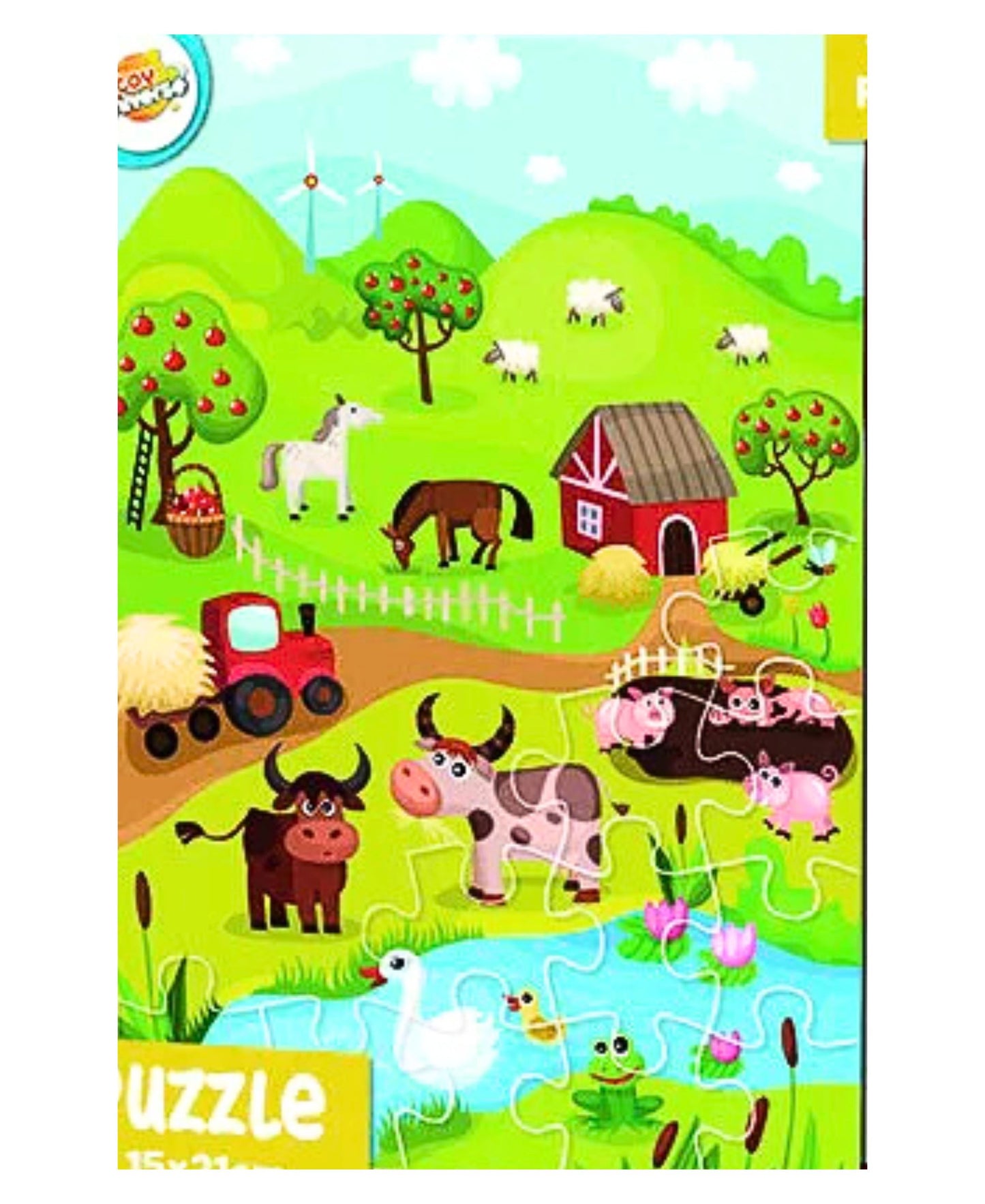 Bauernhof mini Kinderpuzzle 35 Teile 15x21 cm