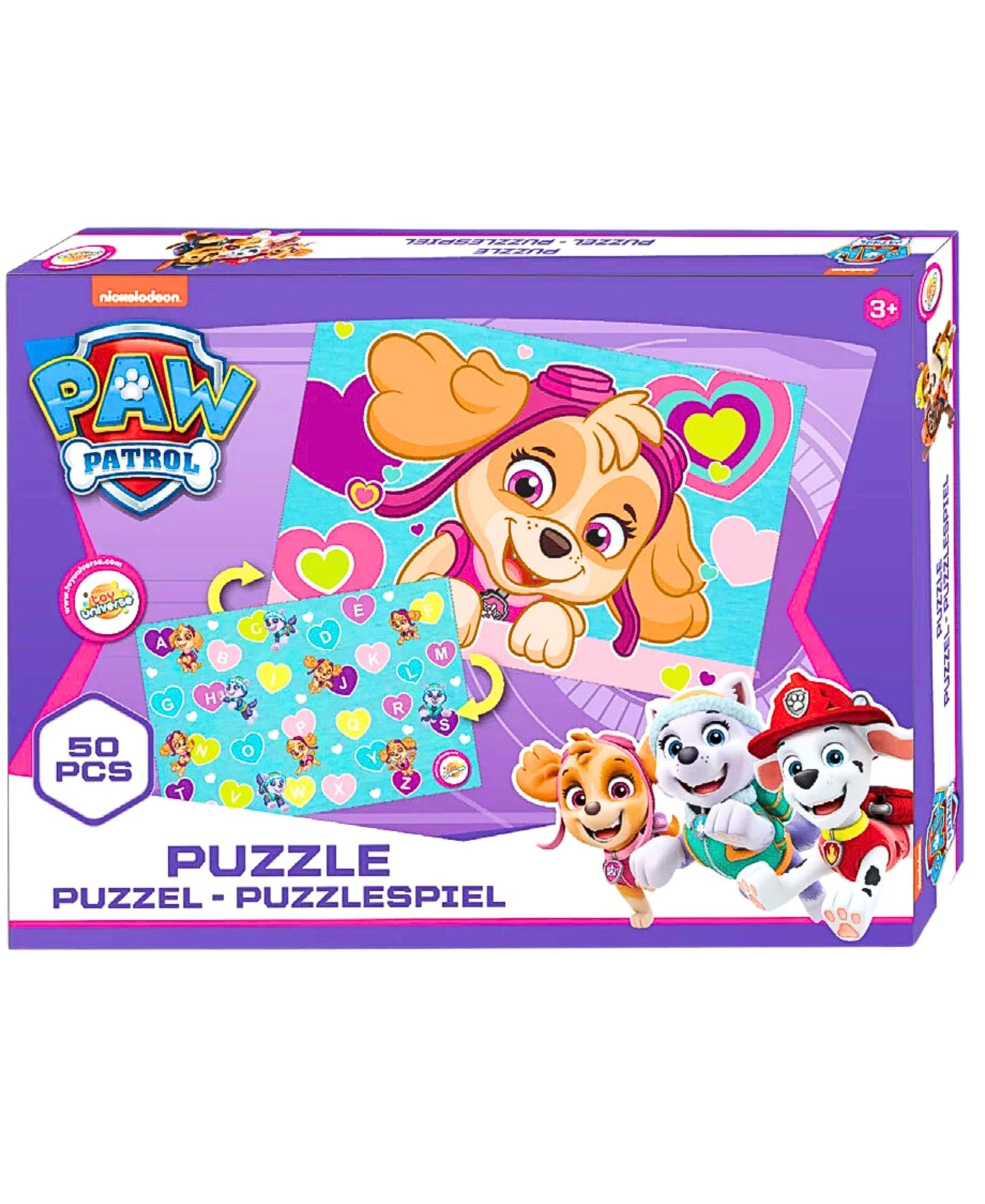 Paw Patrol Skye Puzzle 2in1 50 Teile 40x29 cm