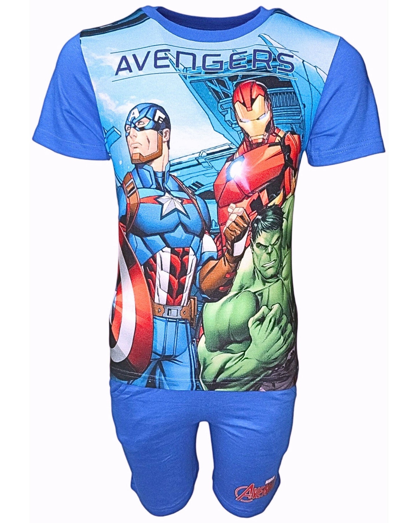 Shorty Avengers - Set T-Shirt & Kurze Hose für Jungen