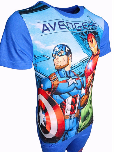 Shorty Avengers - Set T-Shirt & Kurze Hose für Jungen