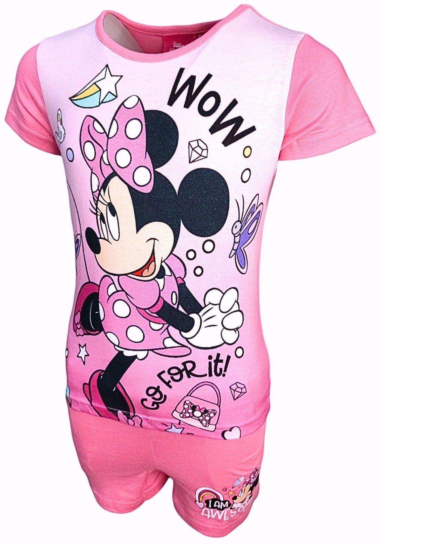 Shorty Minnie Mouse - Set T-Shirt & Kurze Hose für Mädchen