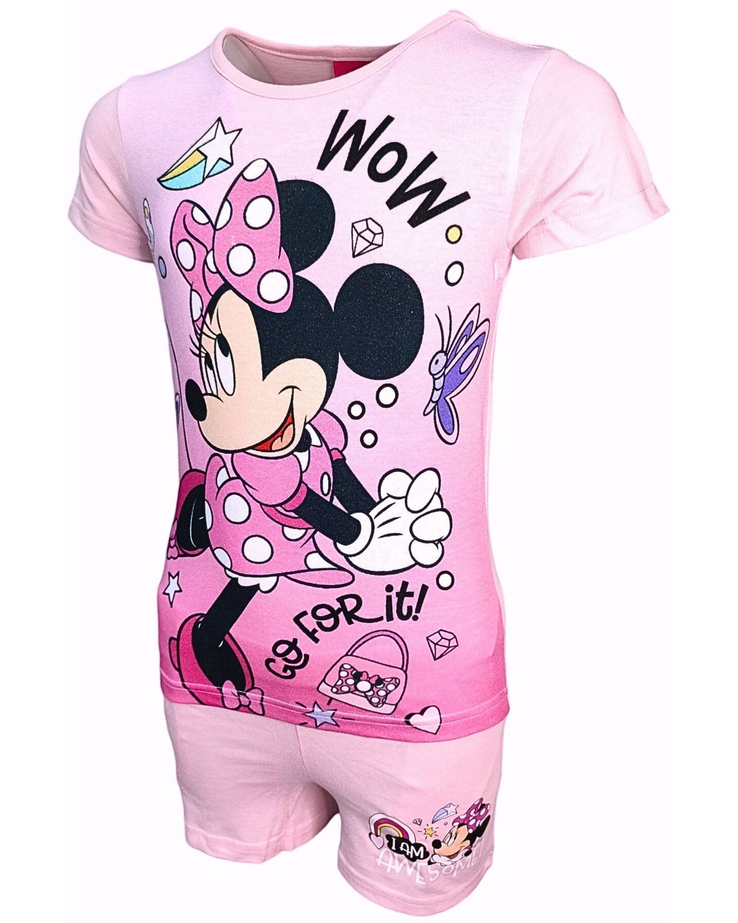 Shorty Minnie Mouse - Set T-Shirt & Kurze Hose für Mädchen