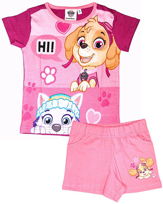 Shorty Paw Patrol - Set T-Shirt & Kurze Hose