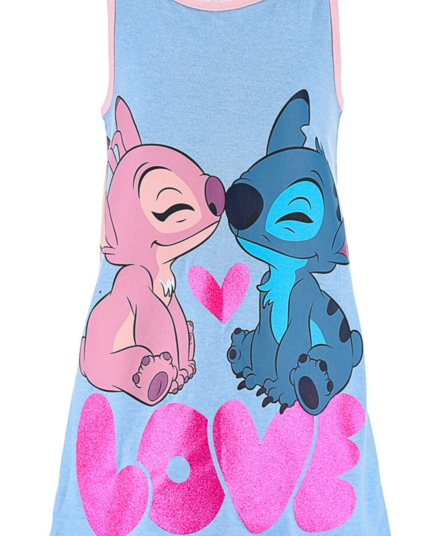 Sommerkleid Lilo & Stitch mit Glitzerdetails