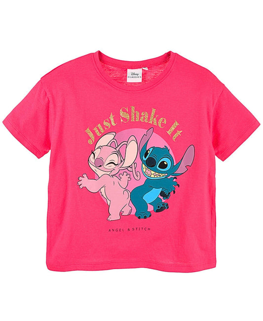 Lilo & Stitch T-Shirt mit Glitzerdetails für Mädchen