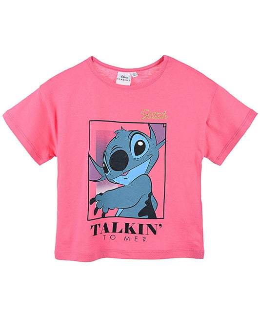 Lilo & Stitch T-Shirt mit Glitzerdetails für Mädchen