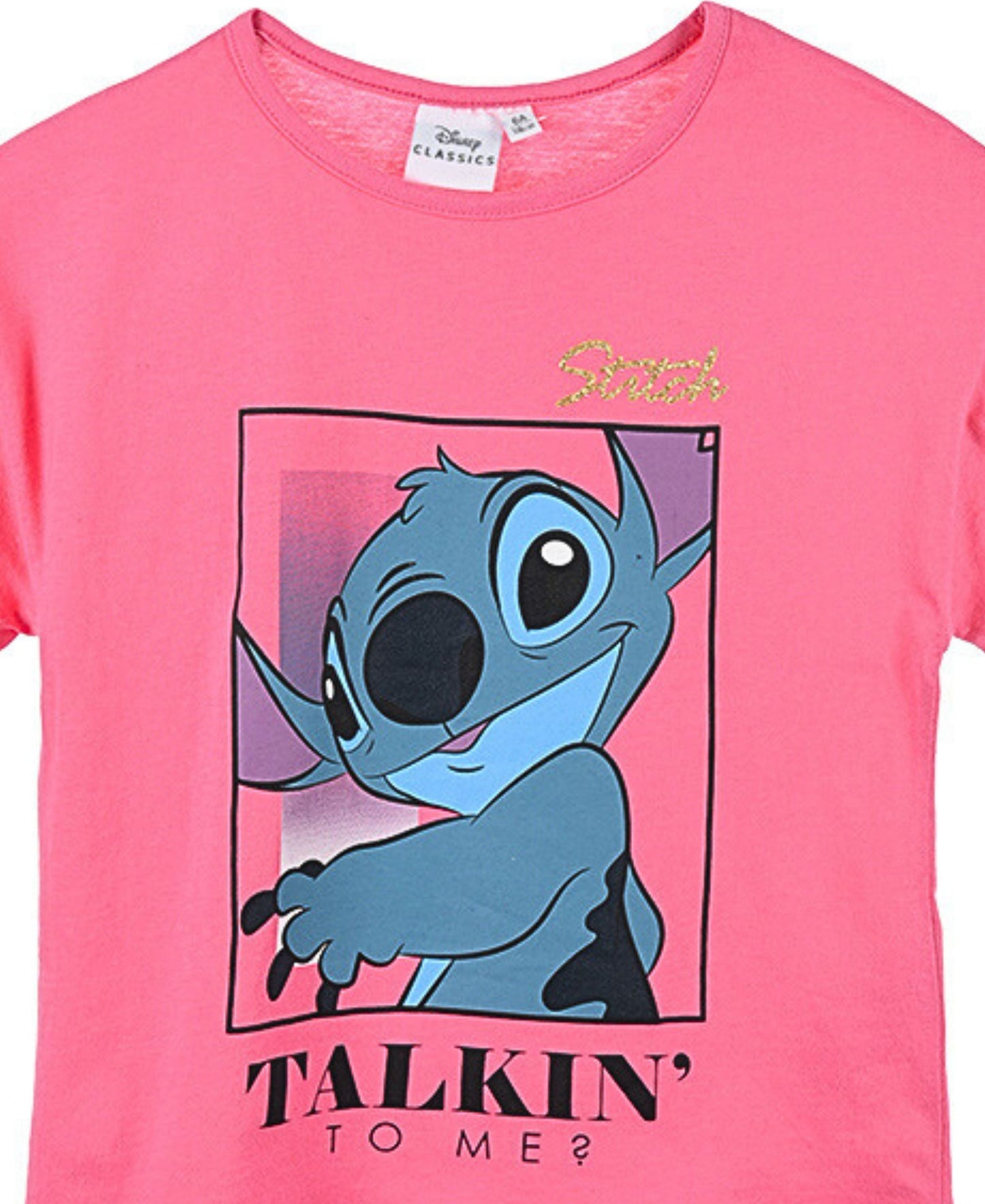 Lilo & Stitch T-Shirt mit Glitzerdetails für Mädchen