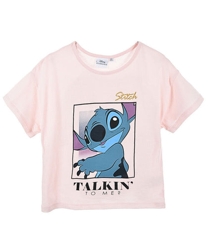 Lilo & Stitch T-Shirt mit Glitzerdetails für Mädchen