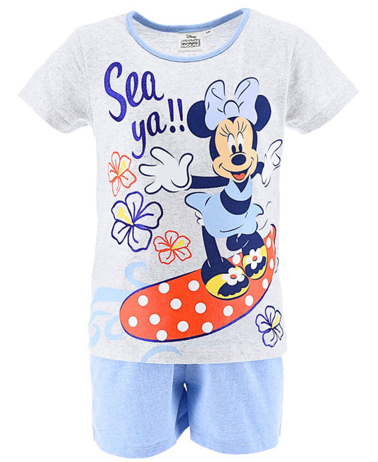 Schlafanzug kurz Minnie Mouse - Shorty für Mädchen