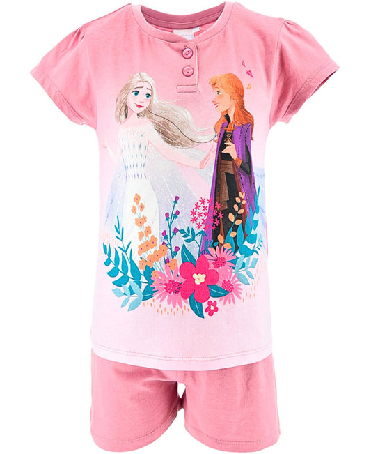 Schlafanzug kurz Disney Frozen - Shorty für Mädchen