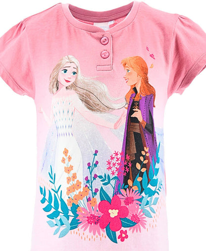 Schlafanzug kurz Disney Frozen - Shorty für Mädchen