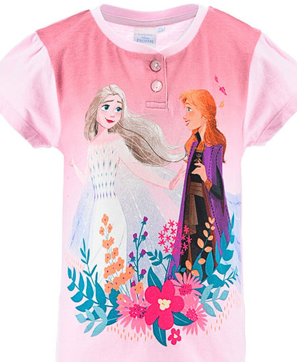 Schlafanzug kurz Disney Frozen - Shorty für Mädchen