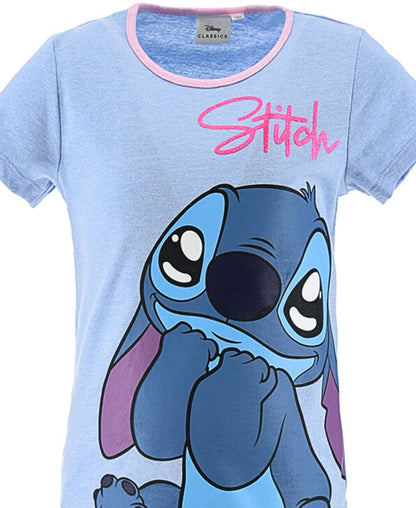 Schlafanzug kurz Lilo & Stitch - Shorty für Mädchen