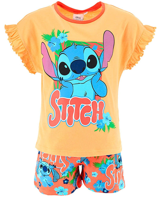 Schlafanzug kurz Lilo & Stitch - Shorty für Mädchen