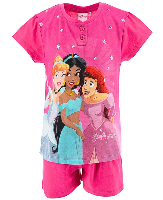 Schlafanzug kurz Disney Princess - Shorty für Mädchen