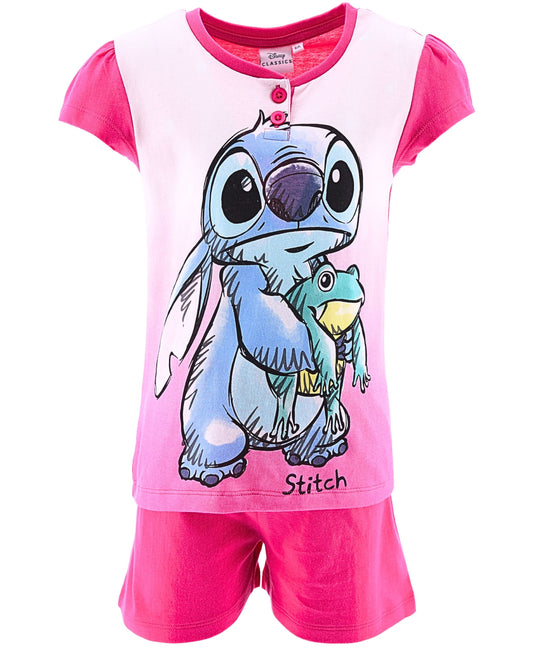 Schlafanzug kurz Stitch - Shorty für Mädchen